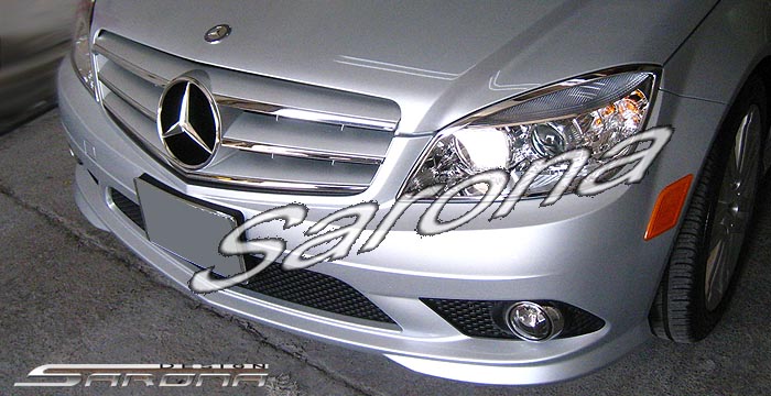 Custom Mercedes C Class  Sedan Front Bumper (2008 - 2013) - $590.00 (Part #MB-077-FB)